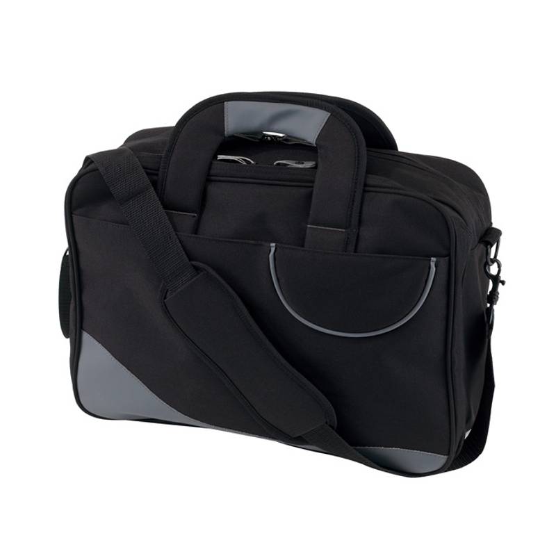 Cestovná taška na dokumenty a laptop, čierna